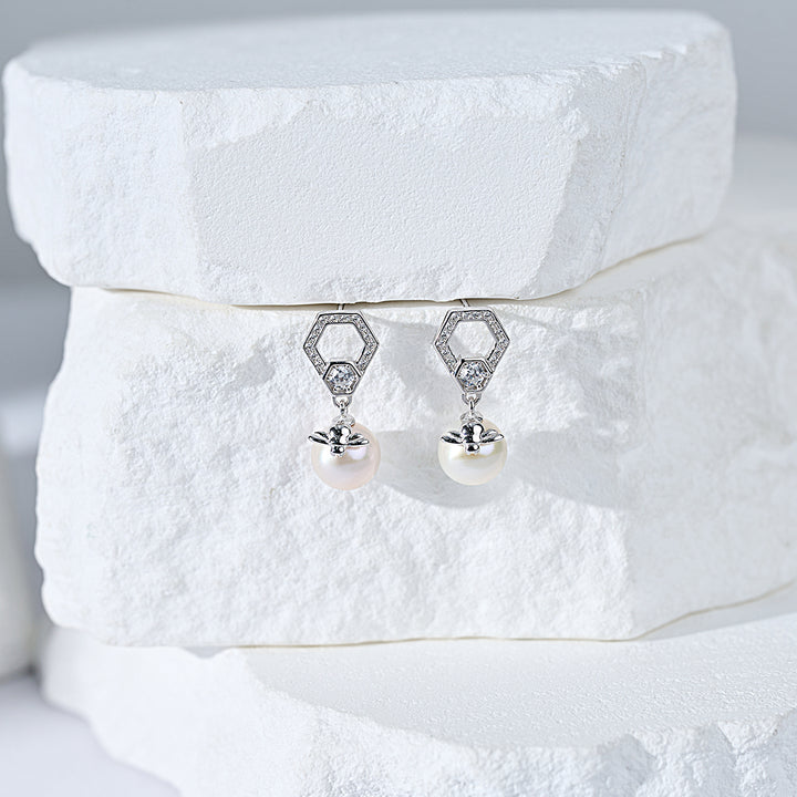 Top Grade Freshwater Pearl Earrings WE00928 | BEE-LIEVE