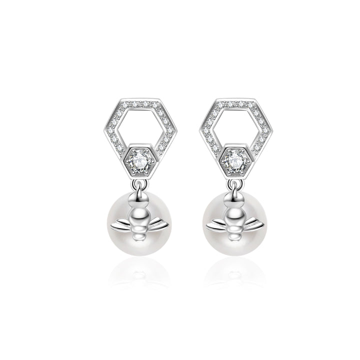 Top Grade Freshwater Pearl Earrings WE00928 | BEE-LIEVE