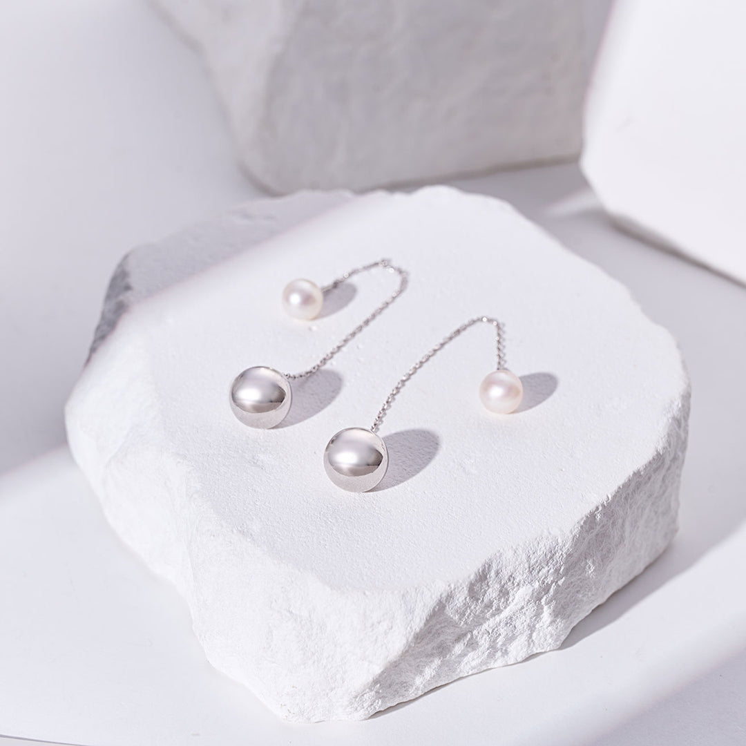Top Grade Freshwater Pearl Earrings WE00930| BUBBLE - PEARLY LUSTRE