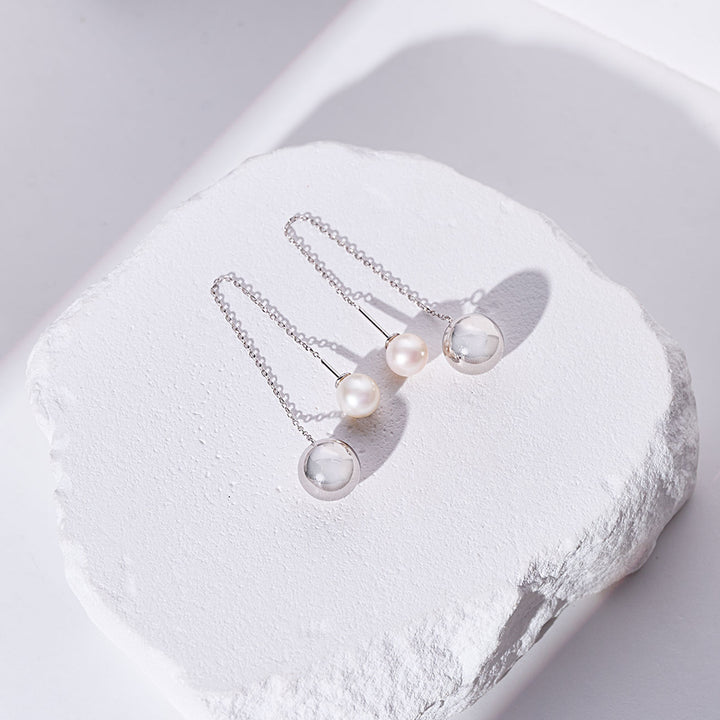 Top Grade Freshwater Pearl Earrings WE00930| BUBBLE - PEARLY LUSTRE