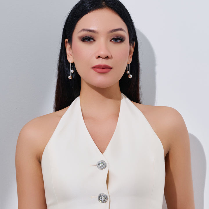Top Grade Freshwater Pearl Earrings WE00930| BUBBLE - PEARLY LUSTRE