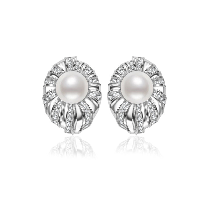 Asian Civilisations Museum Freshwater Pearl Earrings WE00931 | ACM Collection - PEARLY LUSTRE