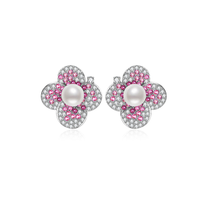 Top Grade Freshwater Pearl Earrings WE00933 | BLOOM - PEARLY LUSTRE