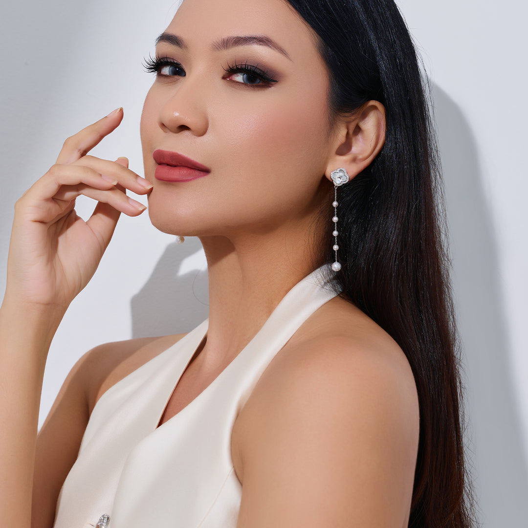 Top Grade Freshwater Pearl Earrings WE00939 | PERANAKAN - PEARLY LUSTRE