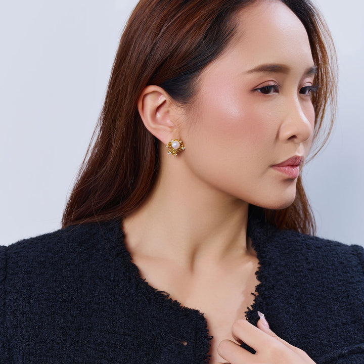 Top Grade Freshwater Pearl Earrings WE00943 | TWEED