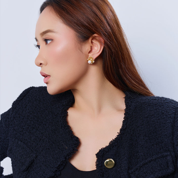Top Grade Freshwater Pearl Earrings WE00943 | TWEED