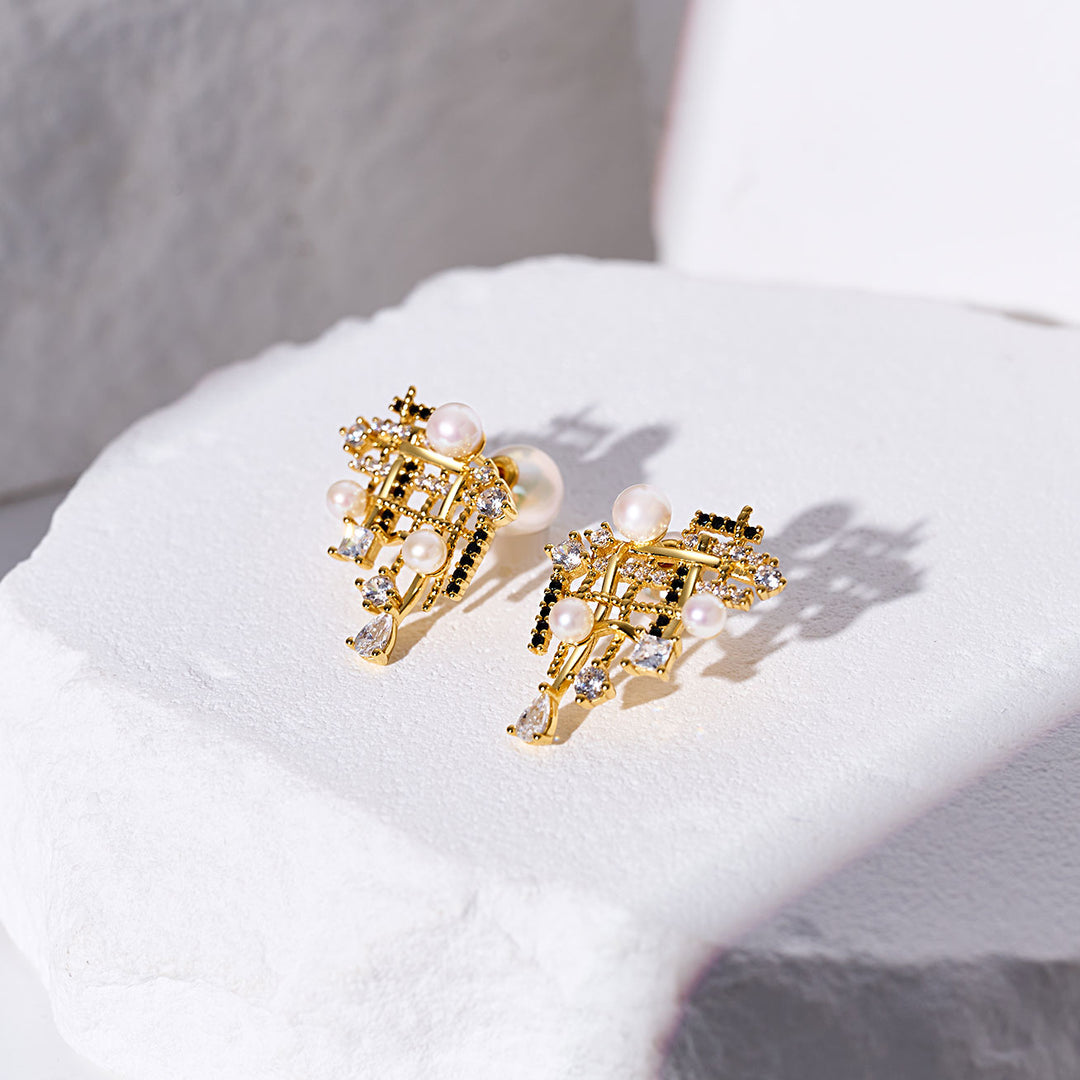 Top Grade Freshwater Pearl Earrings WE00945 | TWEED