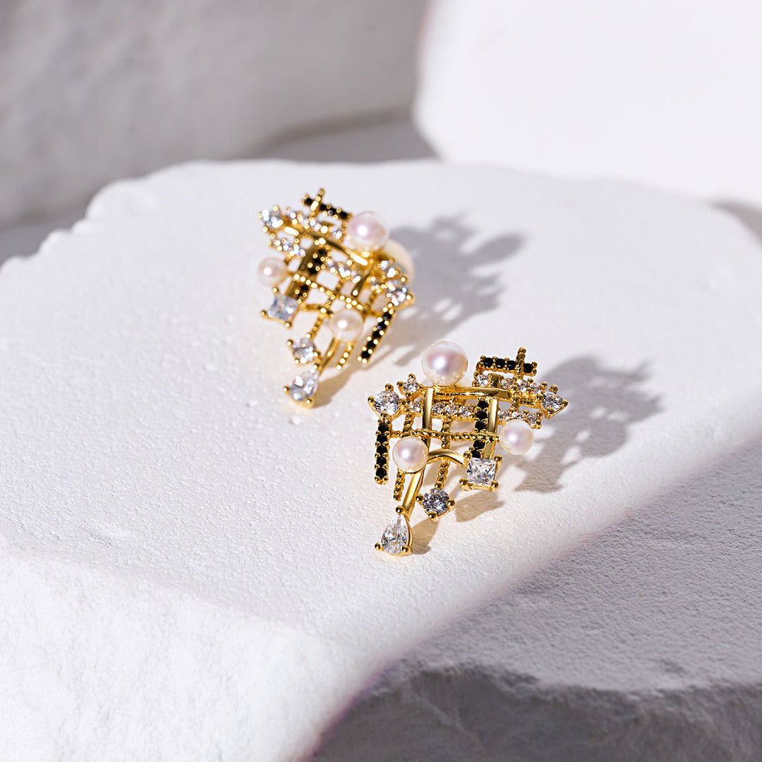 Top Grade Freshwater Pearl Earrings WE00945 | TWEED