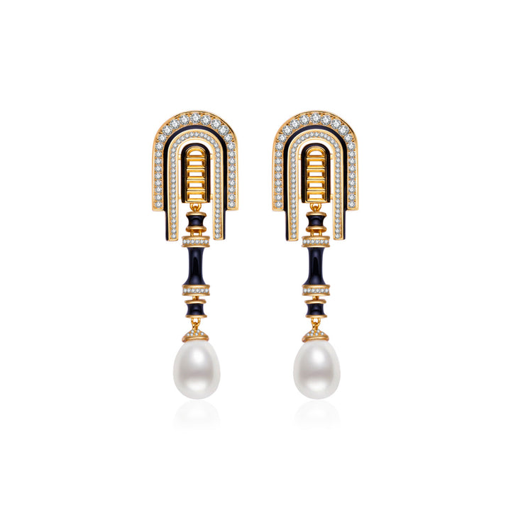 Top Grade Freshwater Pearl Earrings WE00946 | DECO - PEARLY LUSTRE
