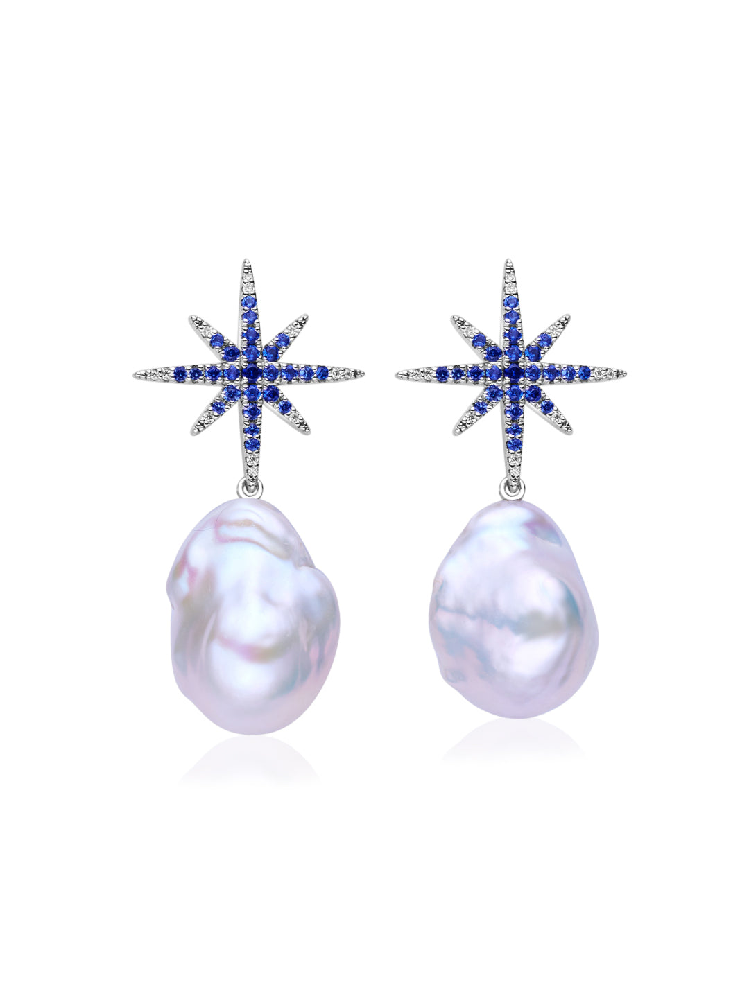 أقراط لؤلؤ باروك عالية الجودة WE00947 | CELESTE