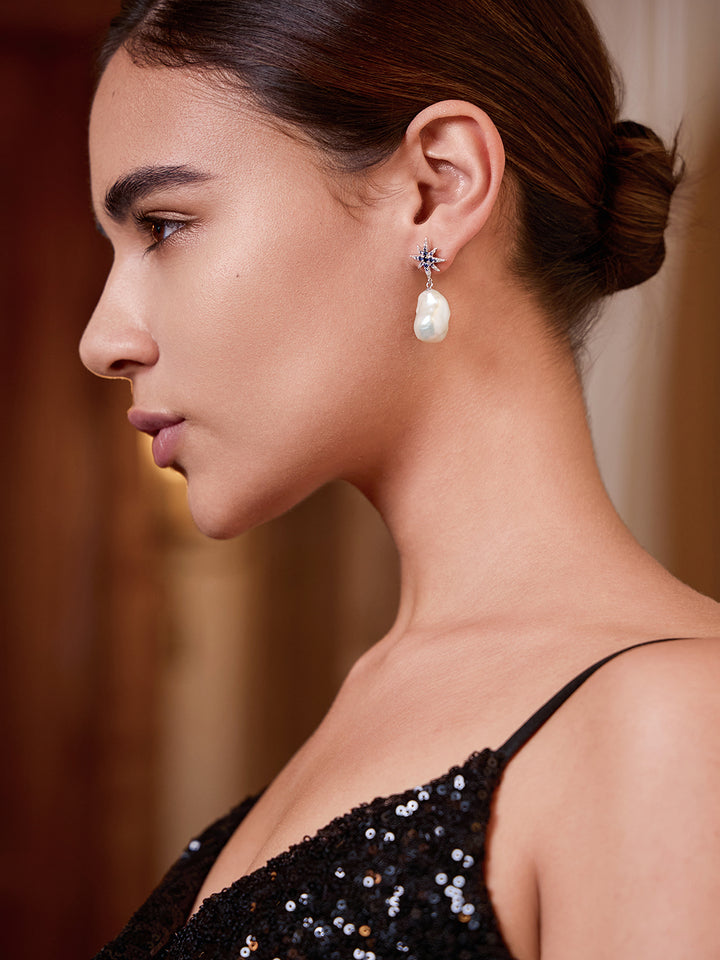 Top Grade Baroque Pearl Earrings WE00947 | CELESTE