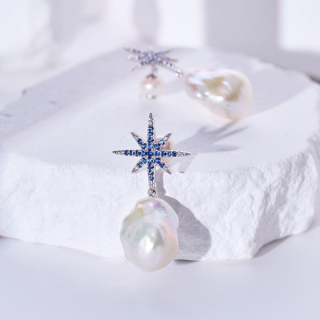 Top Grade Baroque Pearl Earrings WE00947 | CELESTE