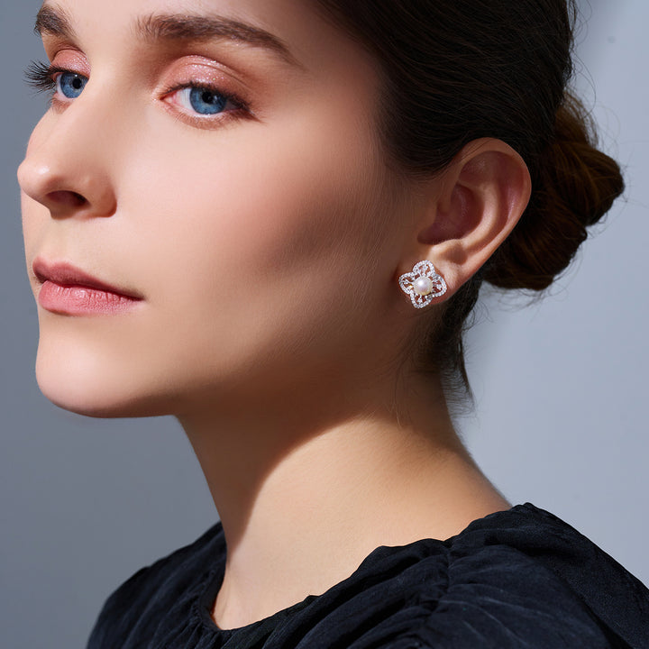 Top Grade Freshwater Pearl Earrings WE00949 | PERANAKAN