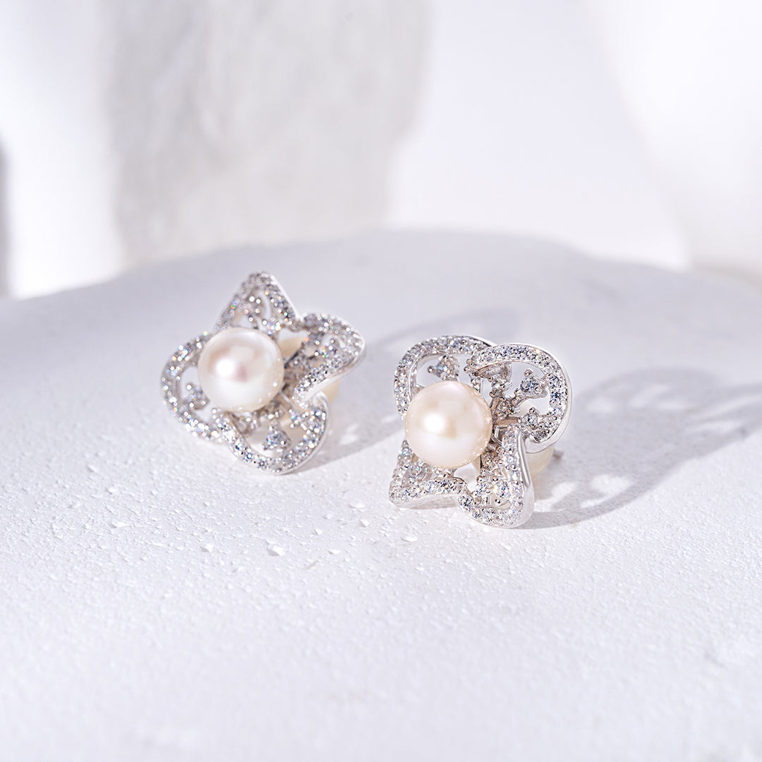 Top Grade Freshwater Pearl Earrings WE00949 | PERANAKAN