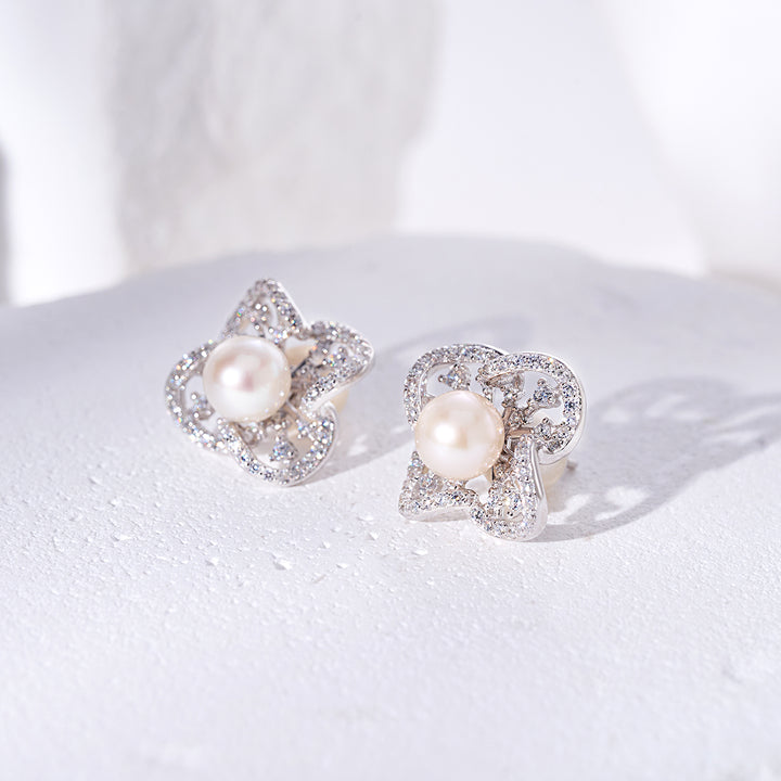 Top Grade Freshwater Pearl Earrings WE00949 | PERANAKAN