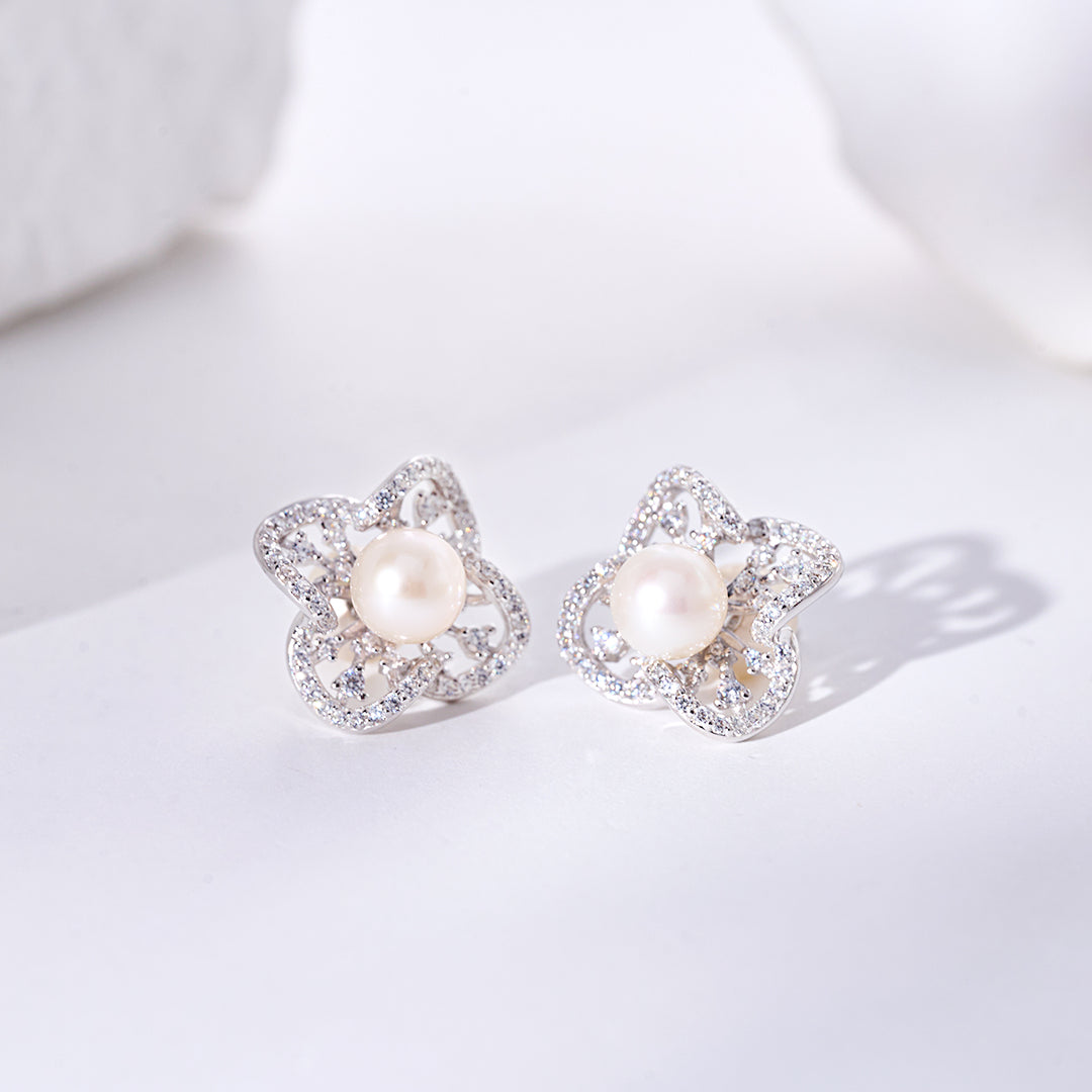 Top Grade Freshwater Pearl Earrings WE00949 | PERANAKAN
