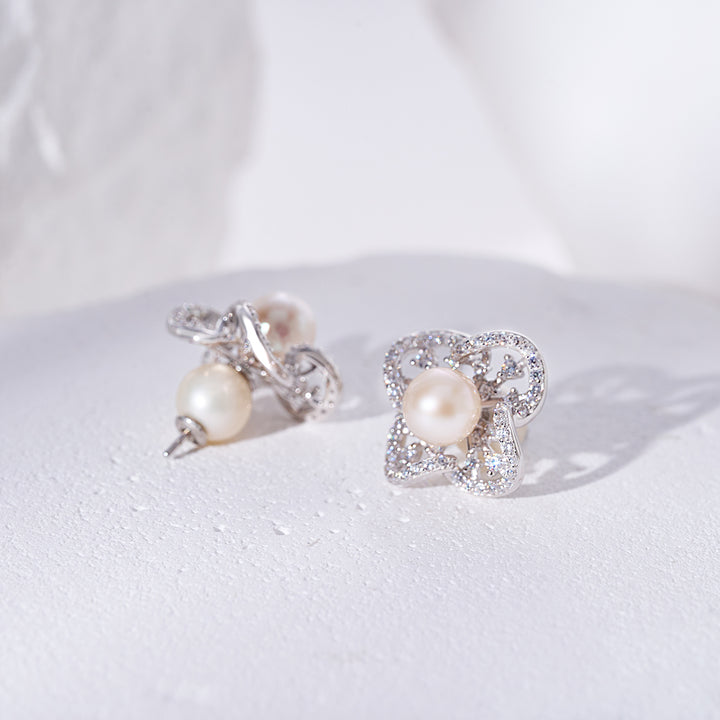 Top Grade Freshwater Pearl Earrings WE00949 | PERANAKAN