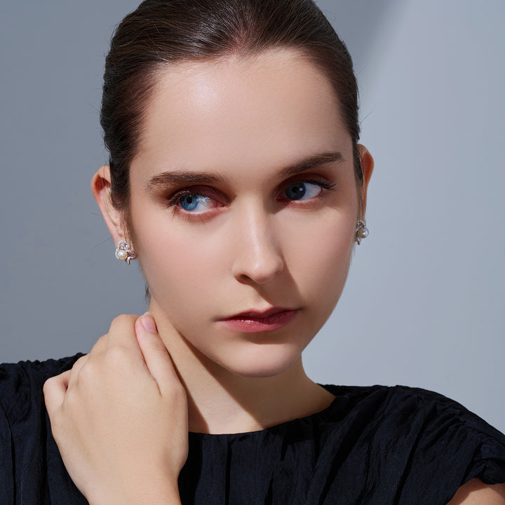 Top Grade Freshwater Pearl Earrings WE00949 | PERANAKAN