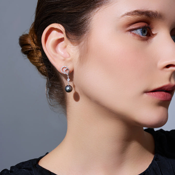 Tahitian Pearl Earrings WE00950 | LOVE
