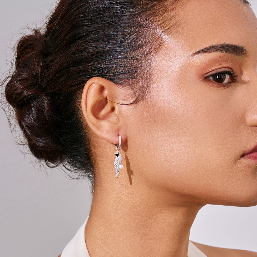 顶级淡水珍珠耳环 WE00952 | 野生动物园