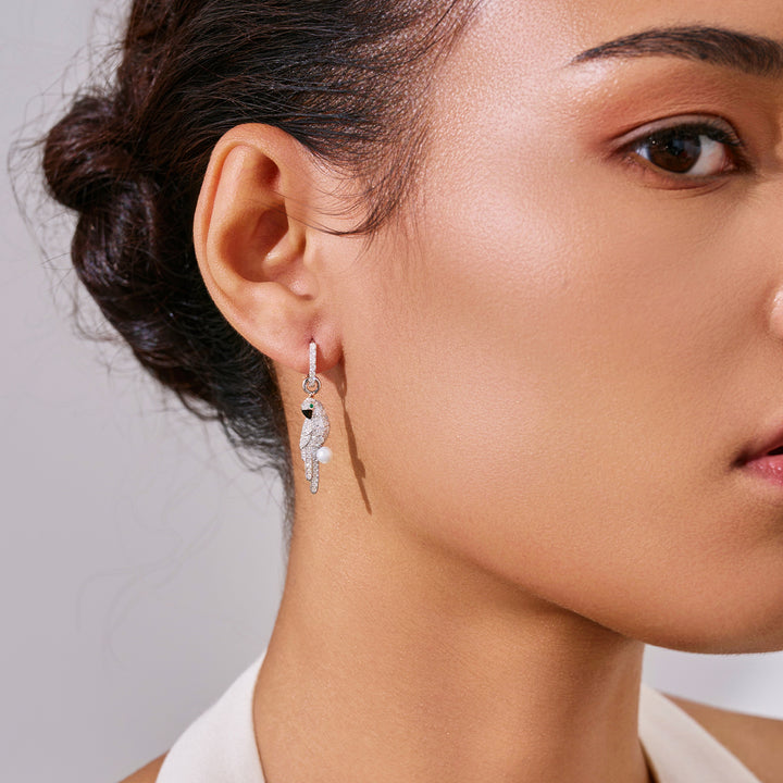 顶级淡水珍珠耳环 WE00952 | 野生动物园