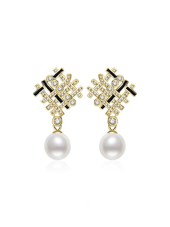 Anting Mutiara Air Tawar Gred Atas WE00957 | TWEED