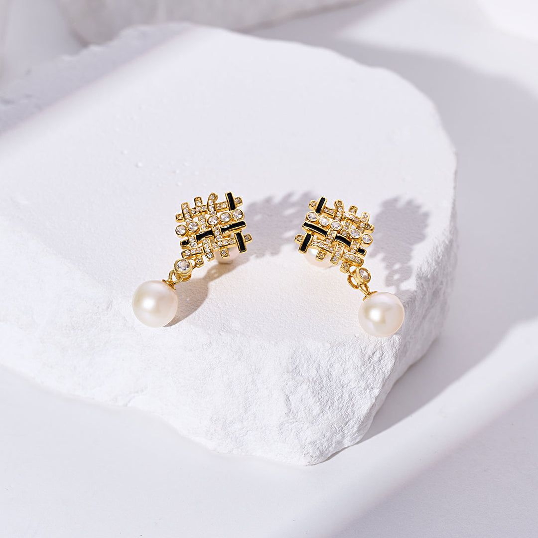Top Grade Freshwater Pearl Earrings WE00957 | TWEED
