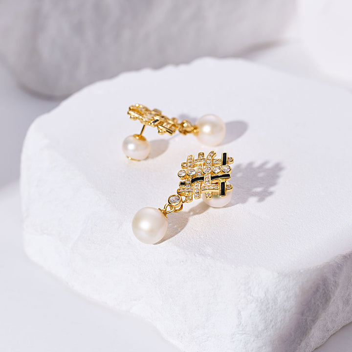 Top Grade Freshwater Pearl Earrings WE00957 | TWEED