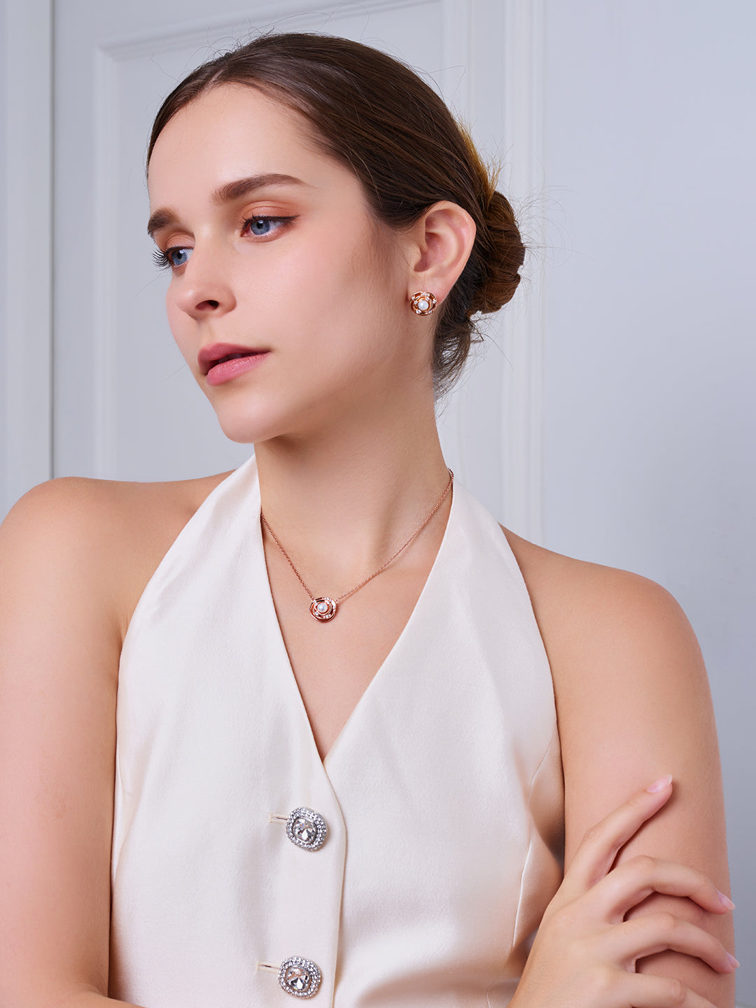 Top Grade Freshwater Pearl Earrings WE00959 | ROSE