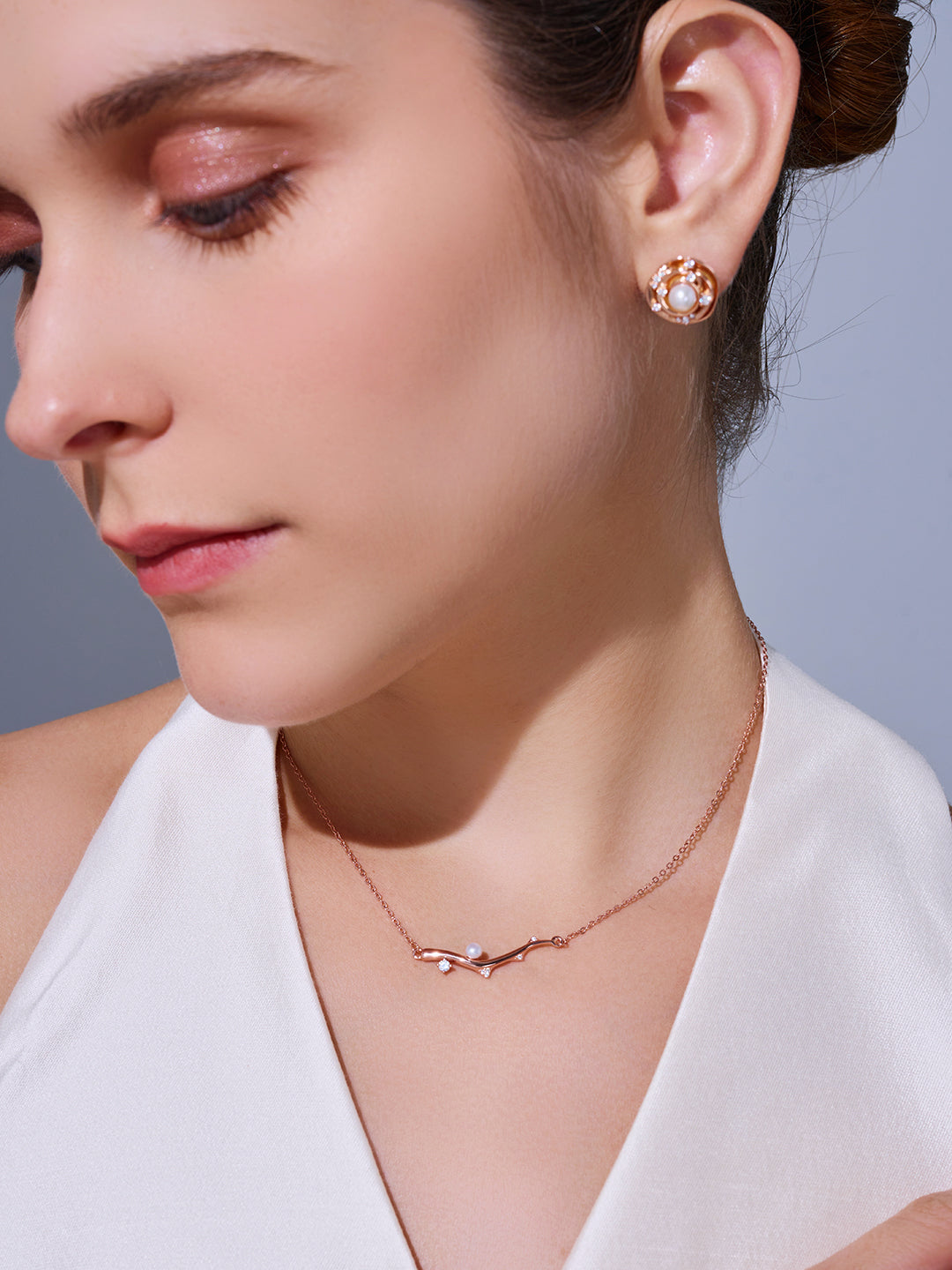 Hochwertige Süßwasser-Perlenkette WN00801 | ROSE