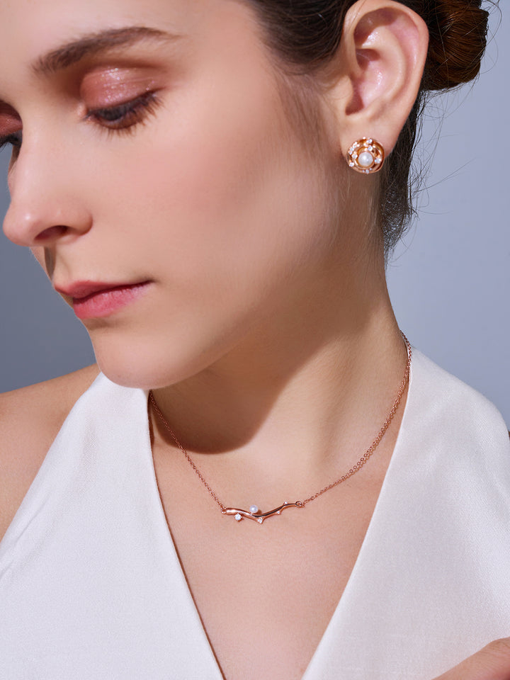 Hochwertige Süßwasser-Perlenkette WN00801 | ROSE