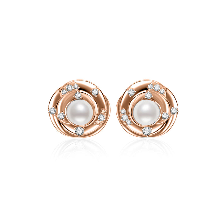 Top Grade Freshwater Pearl Earring WE00959 | ROSE
