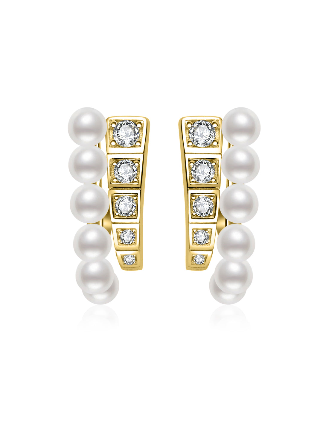 Boucles d'oreilles en perles d'eau douce de qualité supérieure WE00960 | CASCADE