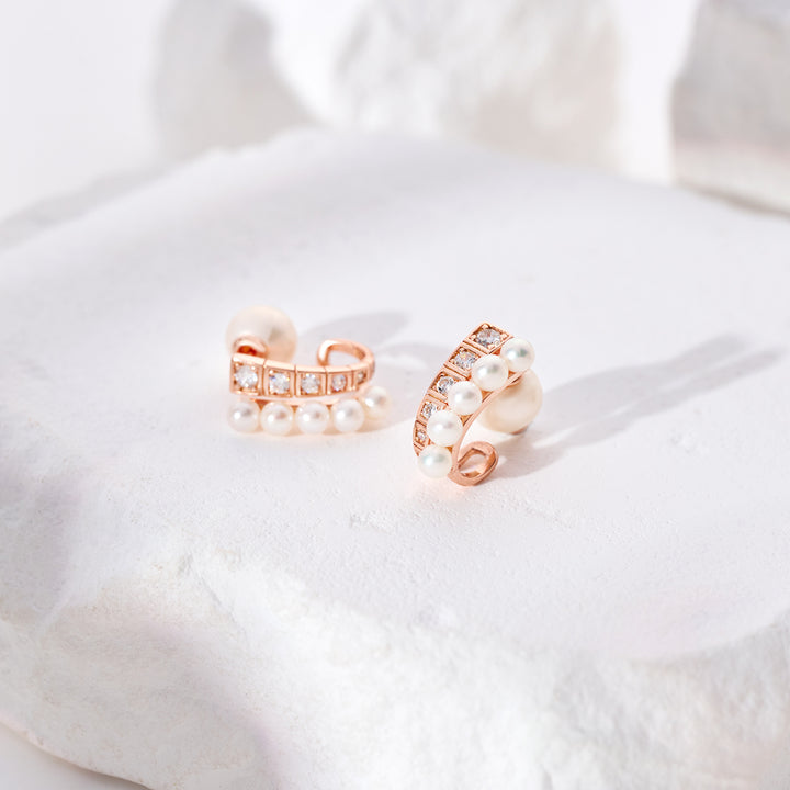 Top Grade Freshwater Pearl Earring WE00961 | WATERFALL - PEARLY LUSTRE