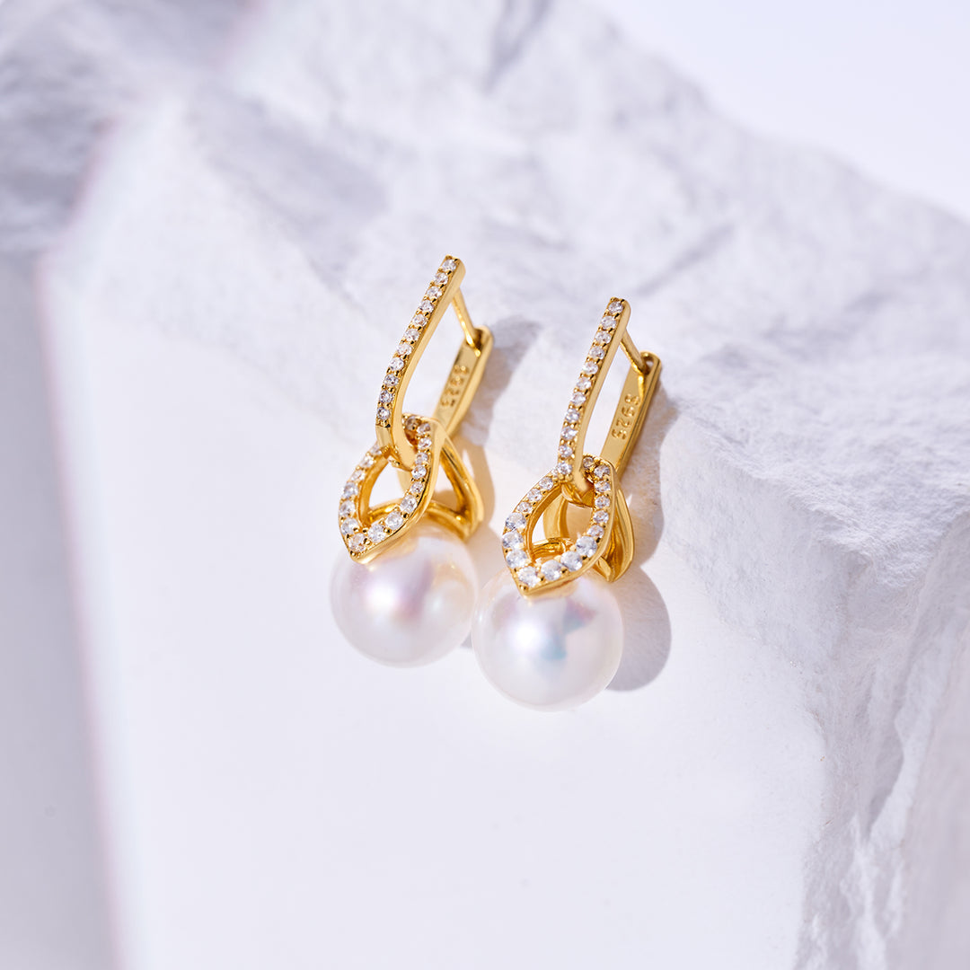 Top Lustre Edison Pearl Earrings WE00962 - PEARLY LUSTRE