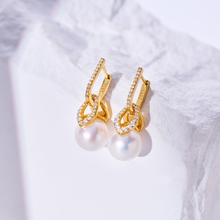Top Lustre Edison Pearl Earrings WE00962 - PEARLY LUSTRE