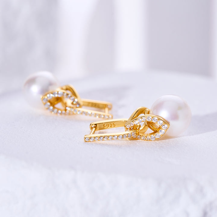 Top Lustre Edison Pearl Earrings WE00962 - PEARLY LUSTRE