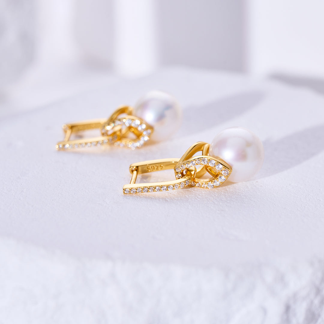 Top Lustre Edison Pearl Earrings WE00962 - PEARLY LUSTRE