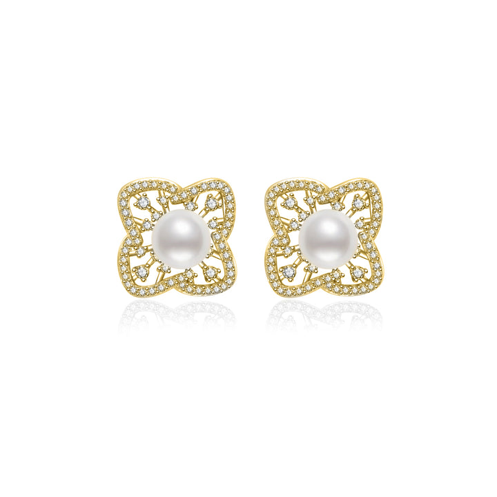 Top Grade Freshwater Pearl Earrings WE00963 | PERANAKAN - PEARLY LUSTRE