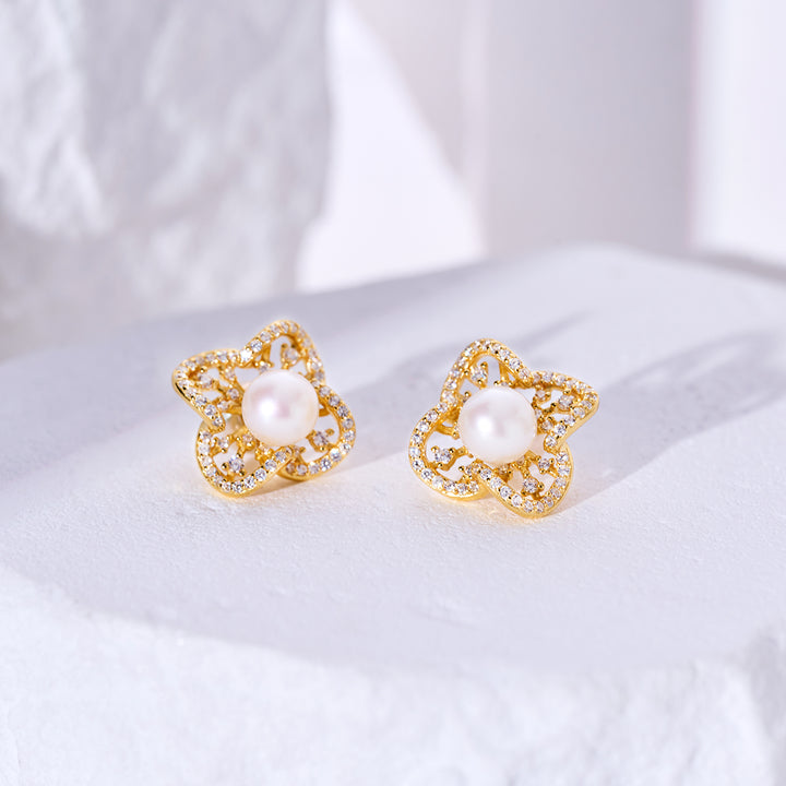 Top Grade Freshwater Pearl Earrings WE00963 | PERANAKAN - PEARLY LUSTRE