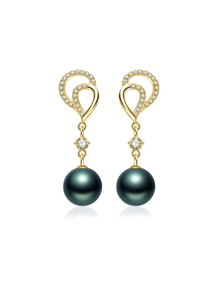 Tahitian Pearl Earrings WE00964 | LOVE