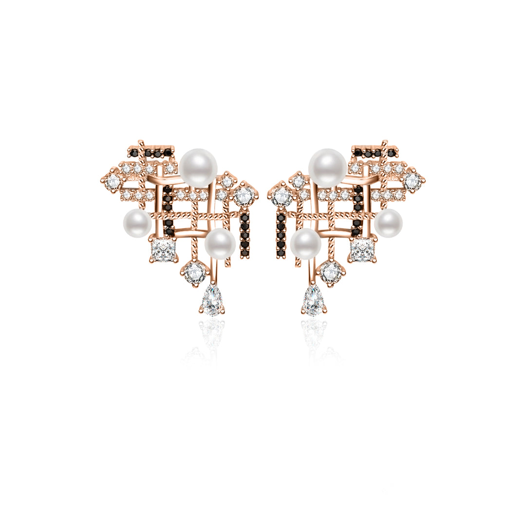 최고급 담수 진주 귀걸이 WE00966 | TWEED