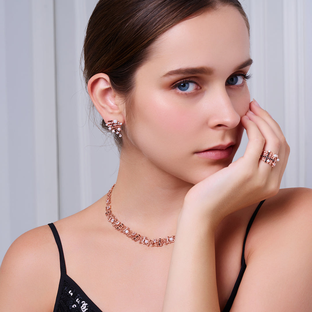 Bague en perle d'eau douce de qualité supérieure WR00386 | TWEED