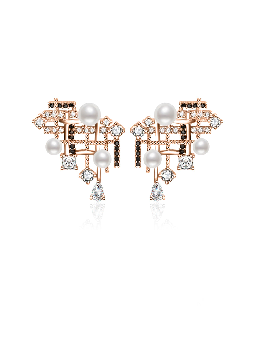 Anting Mutiara Air Tawar Gred Atas WE00966 | TWEED