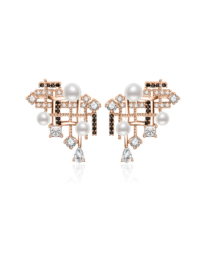 Anting Mutiara Air Tawar Gred Atas WE00966 | TWEED