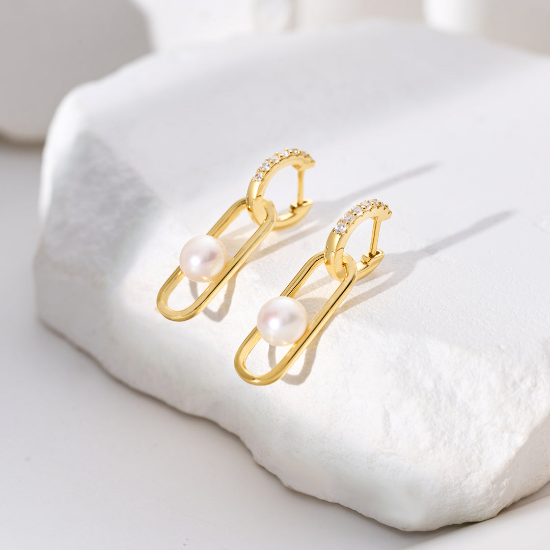 Freshwater Pearl Earrings WE00967 | CONNECT - PEARLY LUSTRE