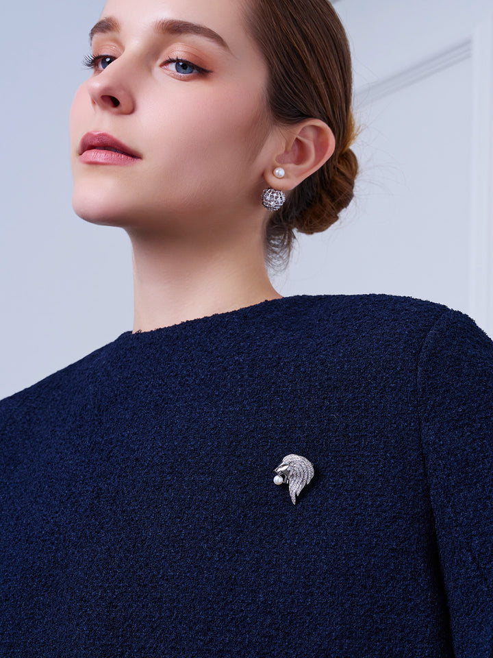 Anting Mutiara Air Tawar Gred Atas WE00968 | TWEED