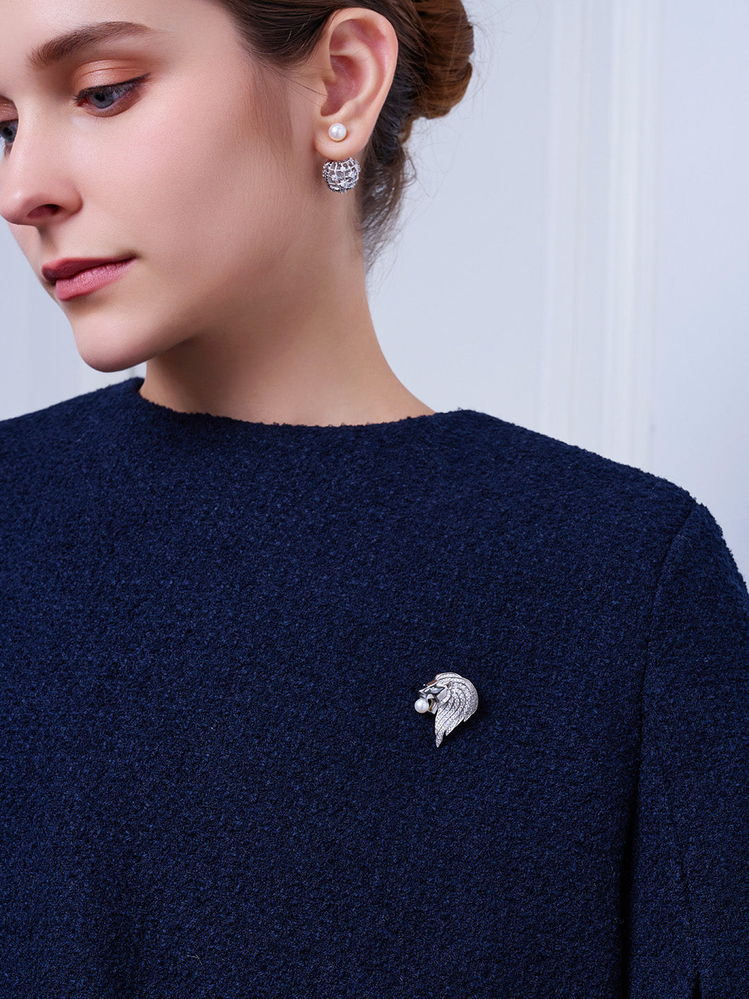 Top Grade Freshwater Pearl Brooch WC00089 | MERLION