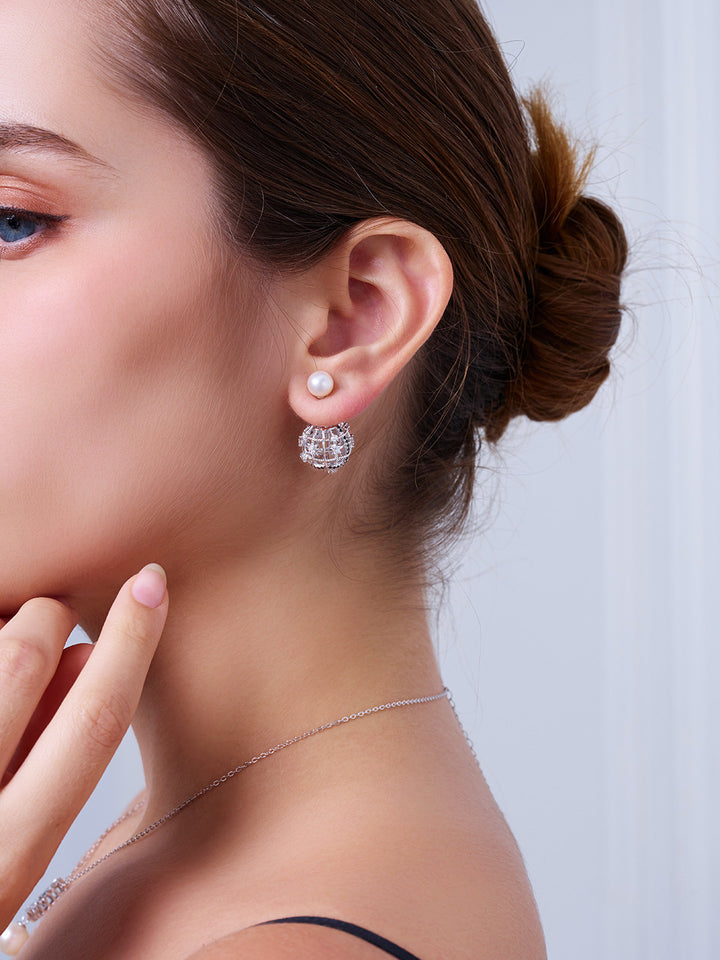 Anting Mutiara Air Tawar Gred Atas WE00968 | TWEED