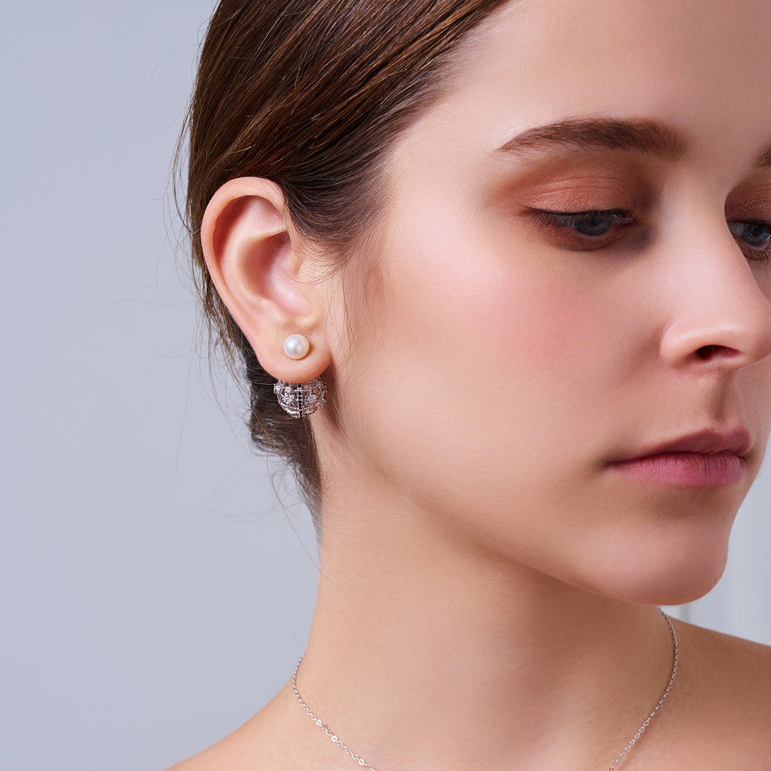 Top-Qualität Süßwasser-Perlenohrringe WE00968 | TWEED